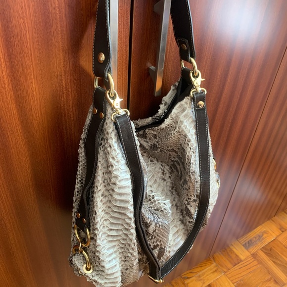 NWTRare,hard to find GIANNI NOTARO guarantee certificateBag.Real PythonLeather.I - Picture 7 of 13